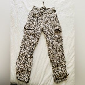 Aerie cheetah cotton pants